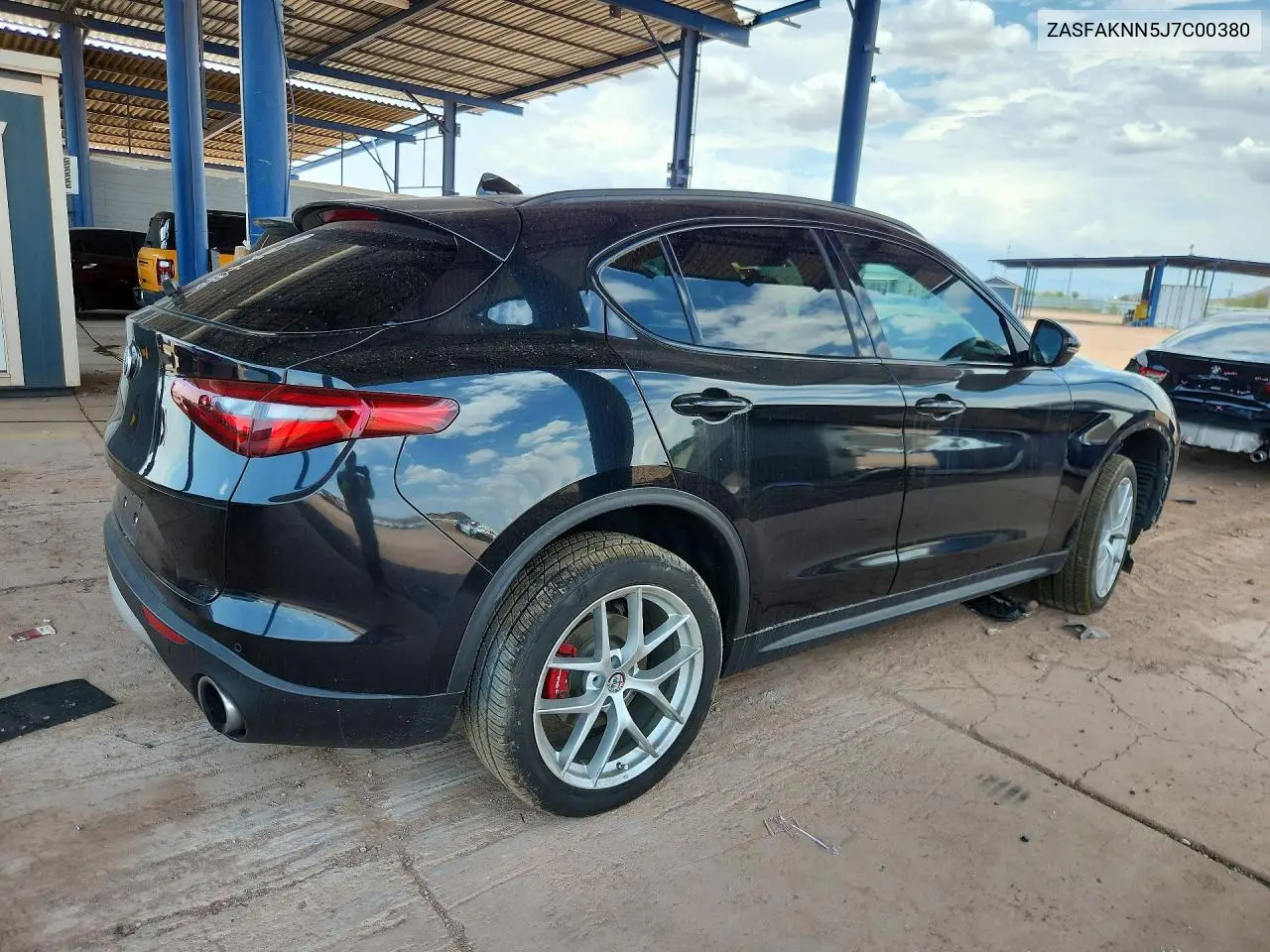 2018 Alfa Romeo Stelvio Ti Sport VIN: ZASFAKNN5J7C00380 Lot: 60714276