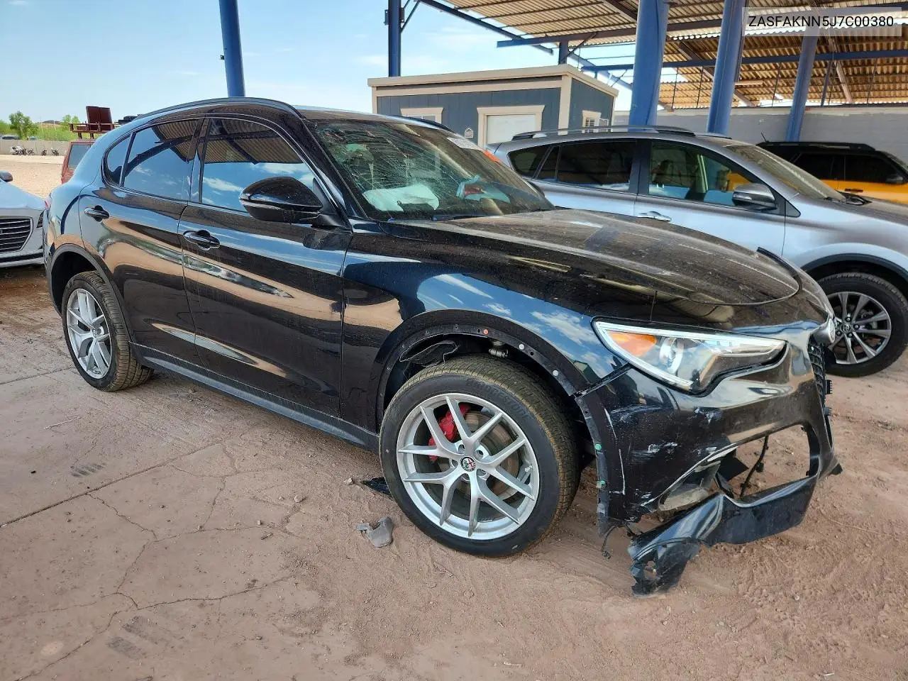 2018 Alfa Romeo Stelvio Ti Sport VIN: ZASFAKNN5J7C00380 Lot: 60714276