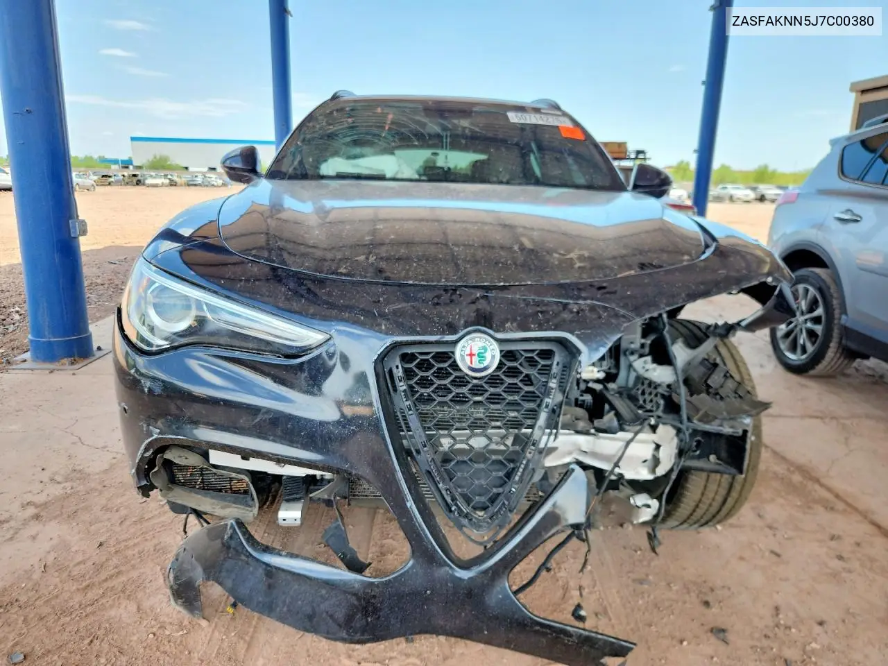 2018 Alfa Romeo Stelvio Ti Sport VIN: ZASFAKNN5J7C00380 Lot: 60714276