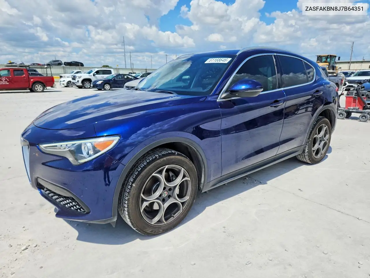 2018 Alfa Romeo Stelvio Ti VIN: ZASFAKBN8J7B64351 Lot: 61168646