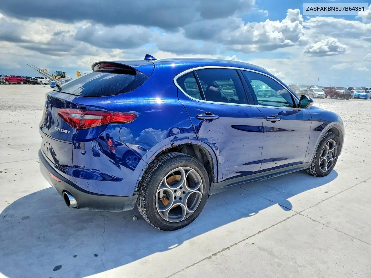 2018 Alfa Romeo Stelvio Ti VIN: ZASFAKBN8J7B64351 Lot: 61168646