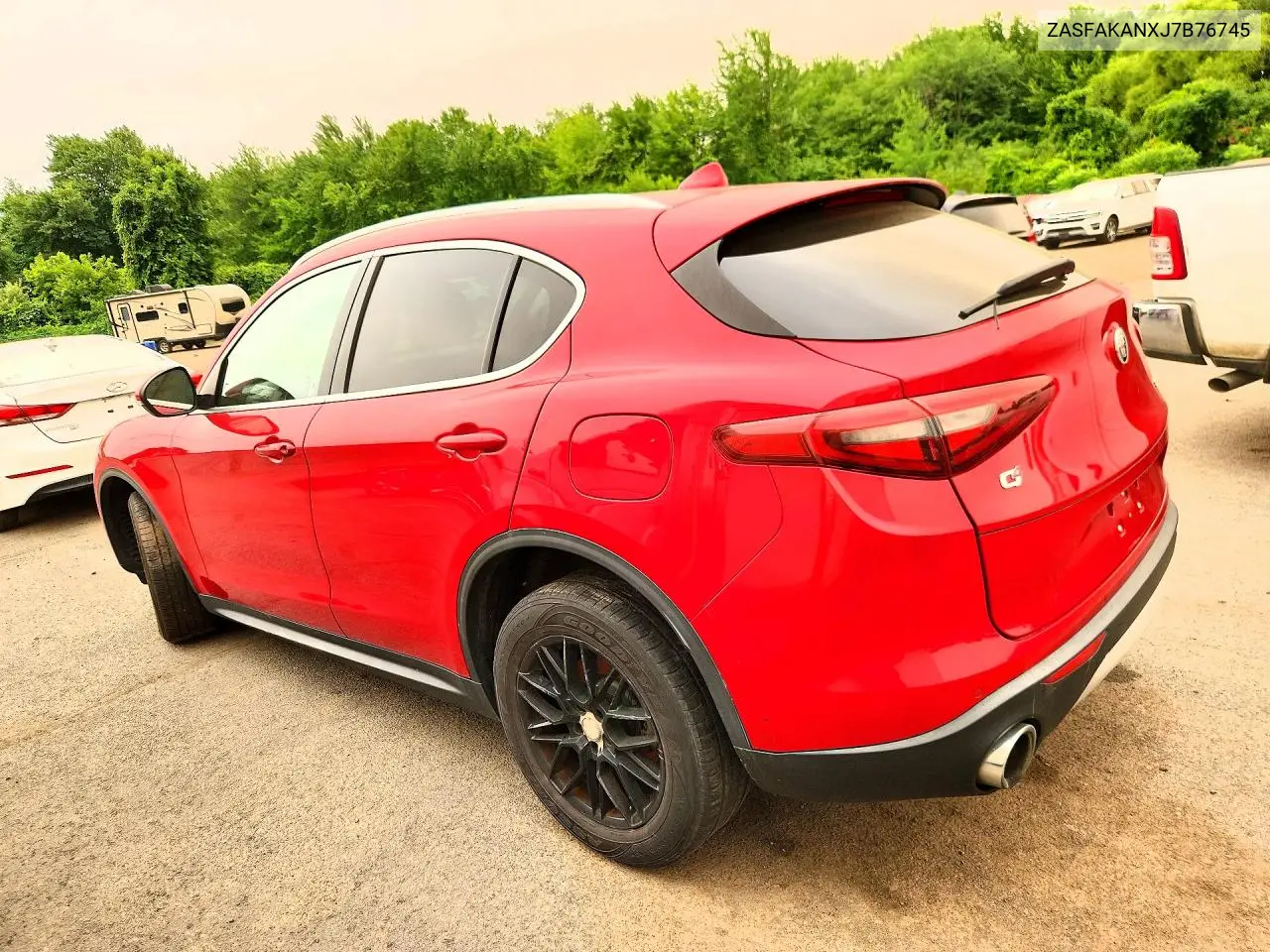 2018 Alfa Romeo Stelvio VIN: ZASFAKANXJ7B76745 Lot: 61469016