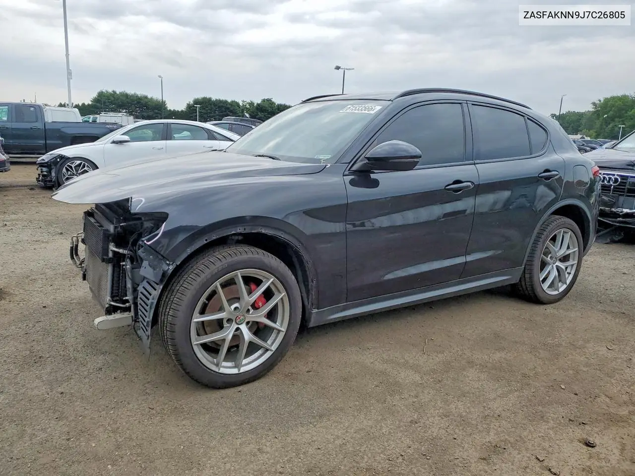2018 Alfa Romeo Stelvio Ti Sport VIN: ZASFAKNN9J7C26805 Lot: 61533566