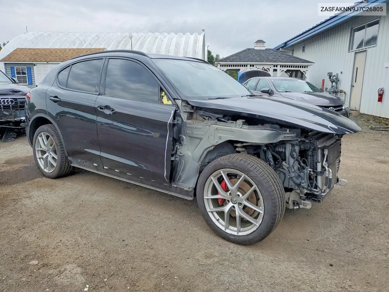 2018 Alfa Romeo Stelvio Ti Sport VIN: ZASFAKNN9J7C26805 Lot: 61533566