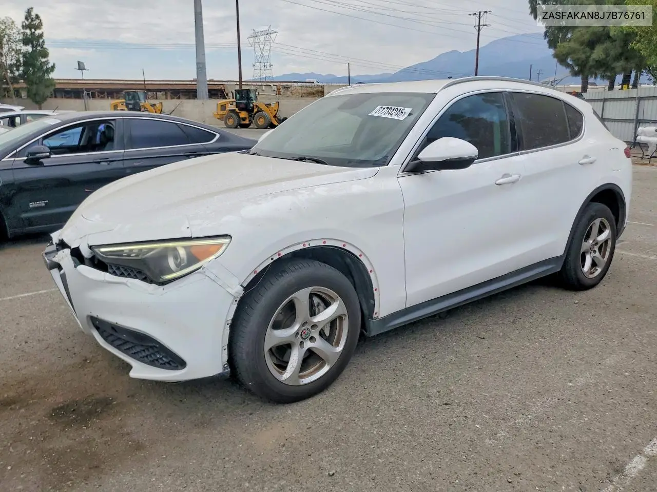 2018 Alfa Romeo Stelvio VIN: ZASFAKAN8J7B76761 Lot: 61784246