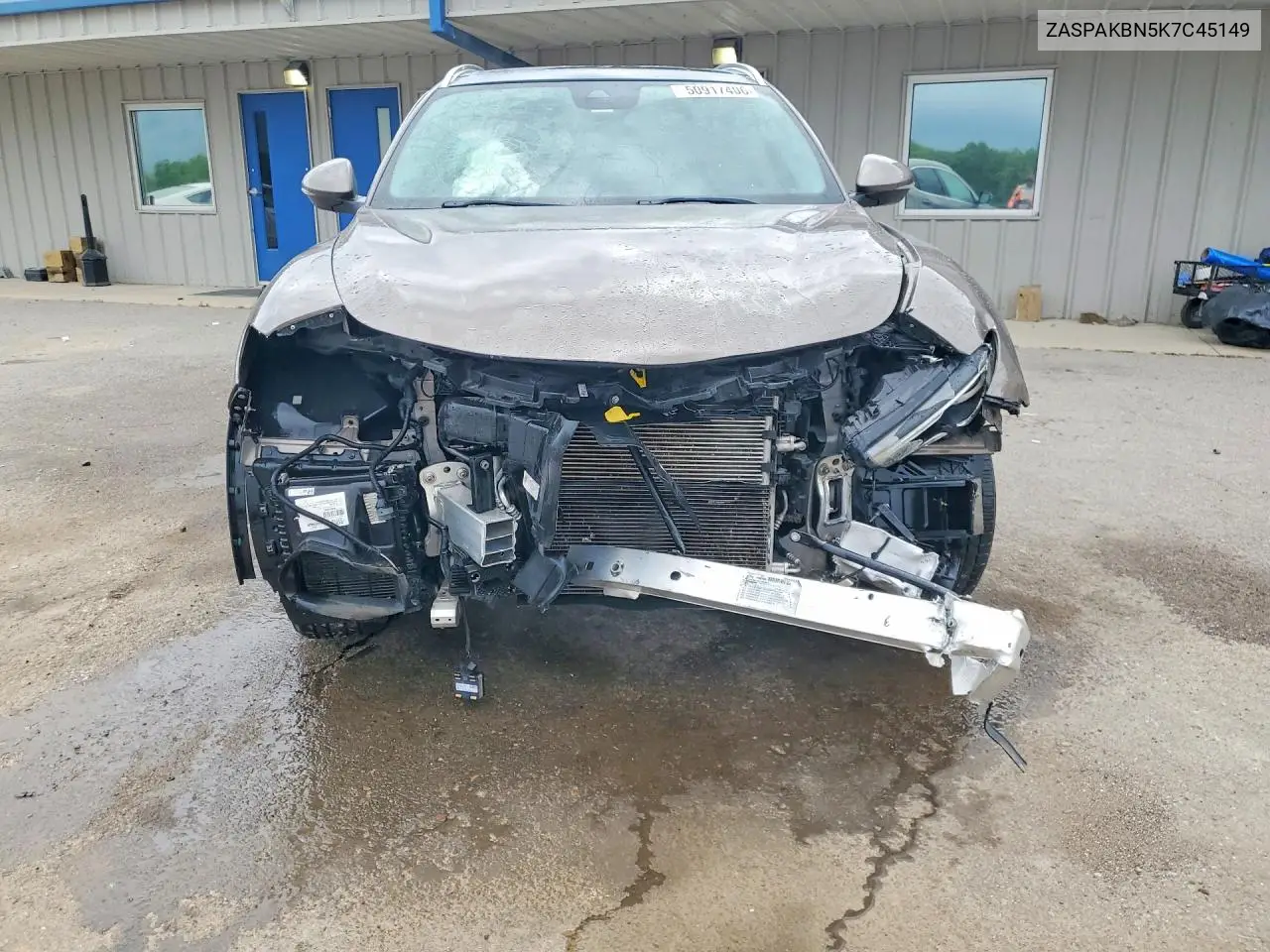 2019 Alfa Romeo Stelvio Ti VIN: ZASPAKBN5K7C45149 Lot: 50917406