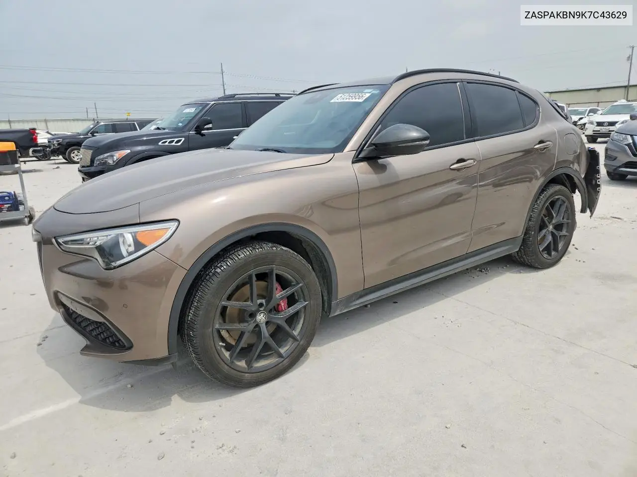2019 Alfa Romeo Stelvio Ti VIN: ZASPAKBN9K7C43629 Lot: 51259956