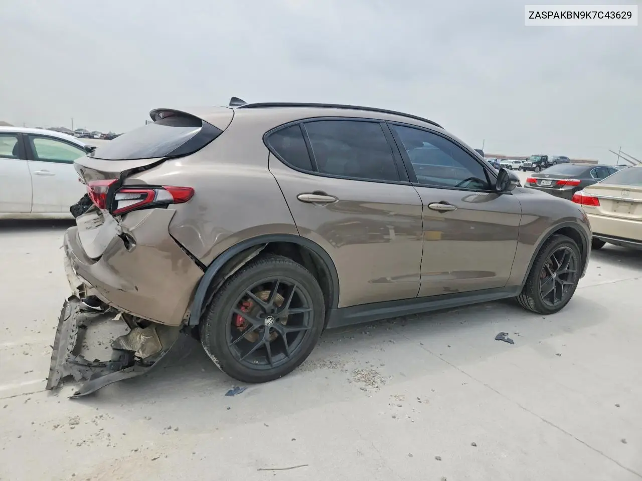 2019 Alfa Romeo Stelvio Ti VIN: ZASPAKBN9K7C43629 Lot: 51259956