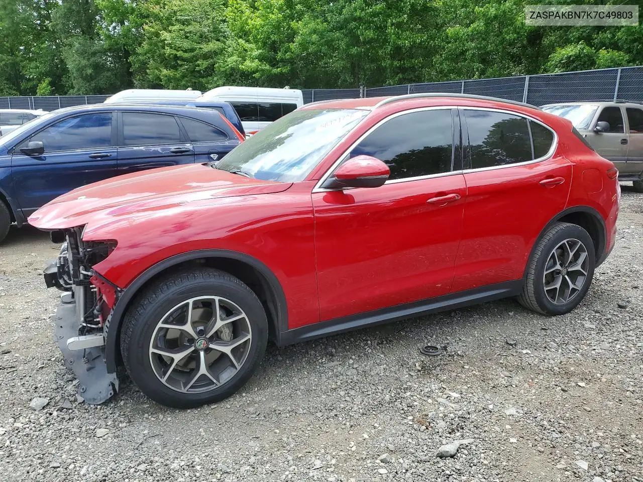2019 Alfa Romeo Stelvio Ti VIN: ZASPAKBN7K7C49803 Lot: 56324726
