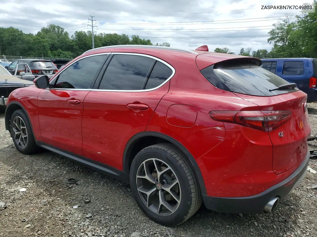 2019 Alfa Romeo Stelvio Ti VIN: ZASPAKBN7K7C49803 Lot: 56324726