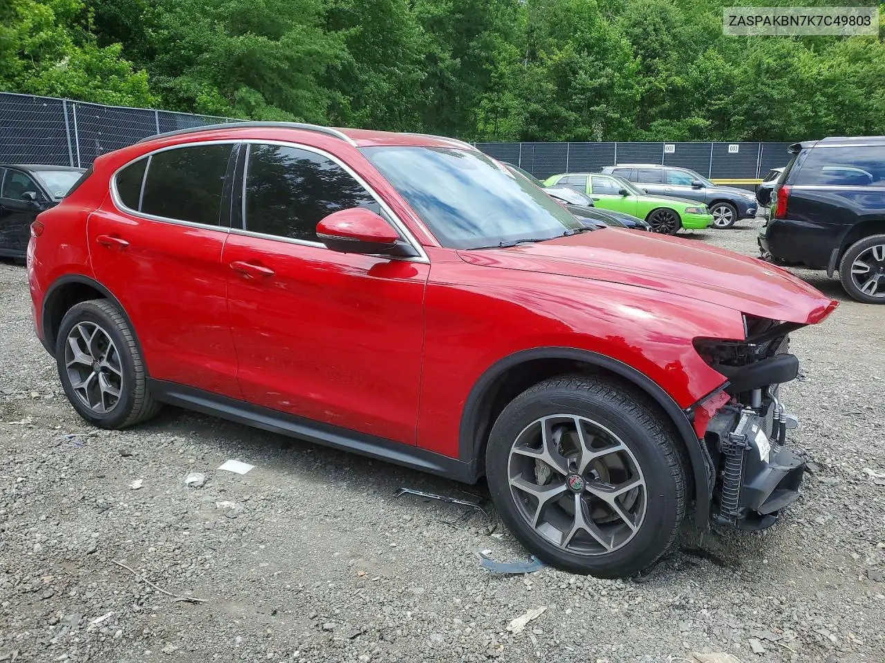 2019 Alfa Romeo Stelvio Ti VIN: ZASPAKBN7K7C49803 Lot: 56324726