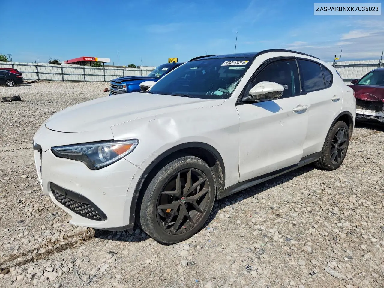 2019 Alfa Romeo Stelvio Ti VIN: ZASPAKBNXK7C35023 Lot: 57498426