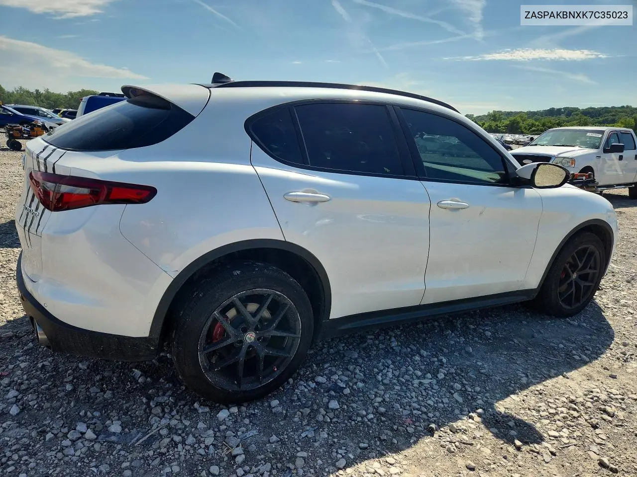 2019 Alfa Romeo Stelvio Ti VIN: ZASPAKBNXK7C35023 Lot: 57498426