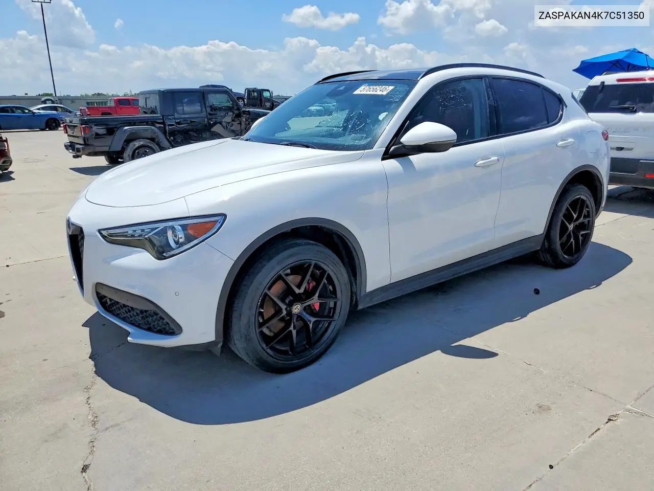 2019 Alfa Romeo Stelvio VIN: ZASPAKAN4K7C51350 Lot: 57656246