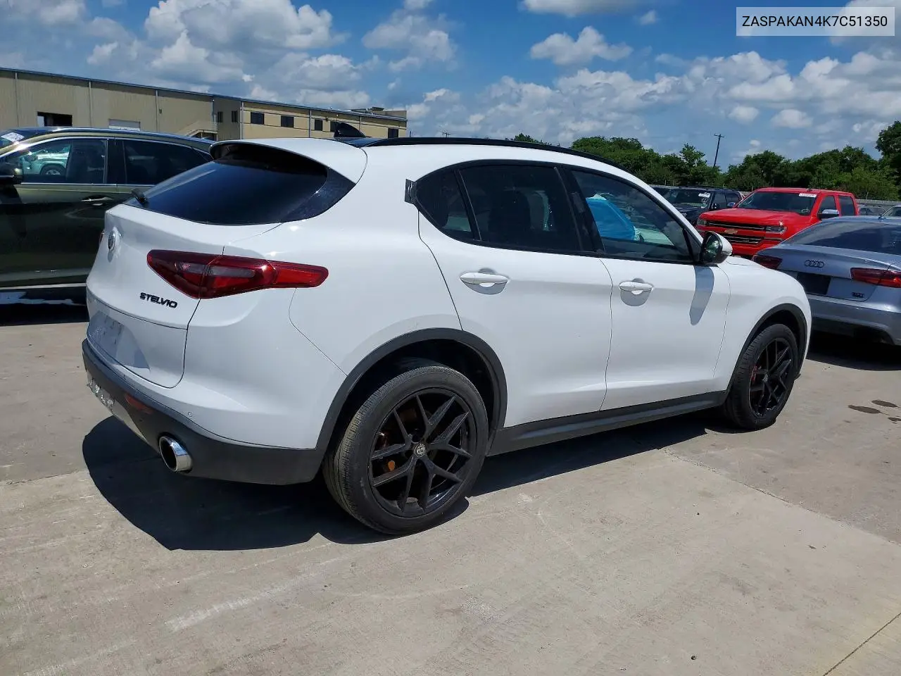 2019 Alfa Romeo Stelvio VIN: ZASPAKAN4K7C51350 Lot: 57656246