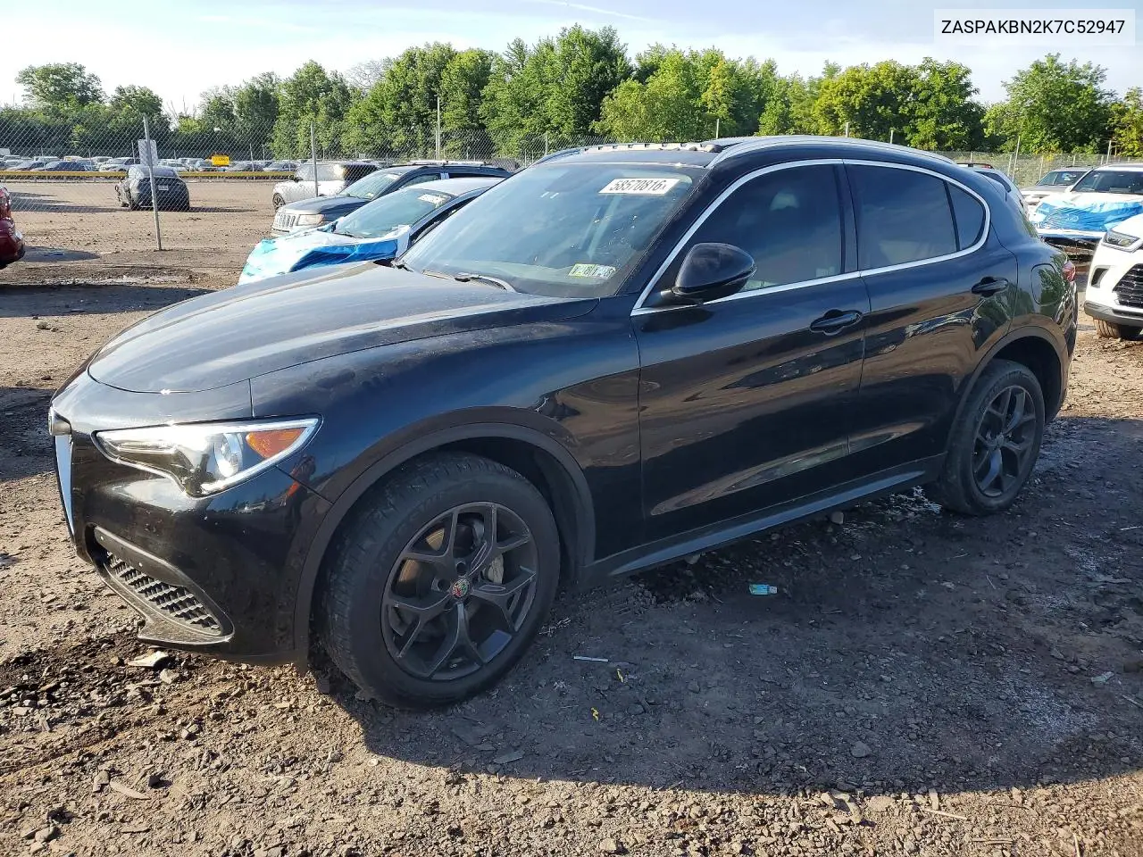 2019 Alfa Romeo Stelvio Ti VIN: ZASPAKBN2K7C52947 Lot: 58570816
