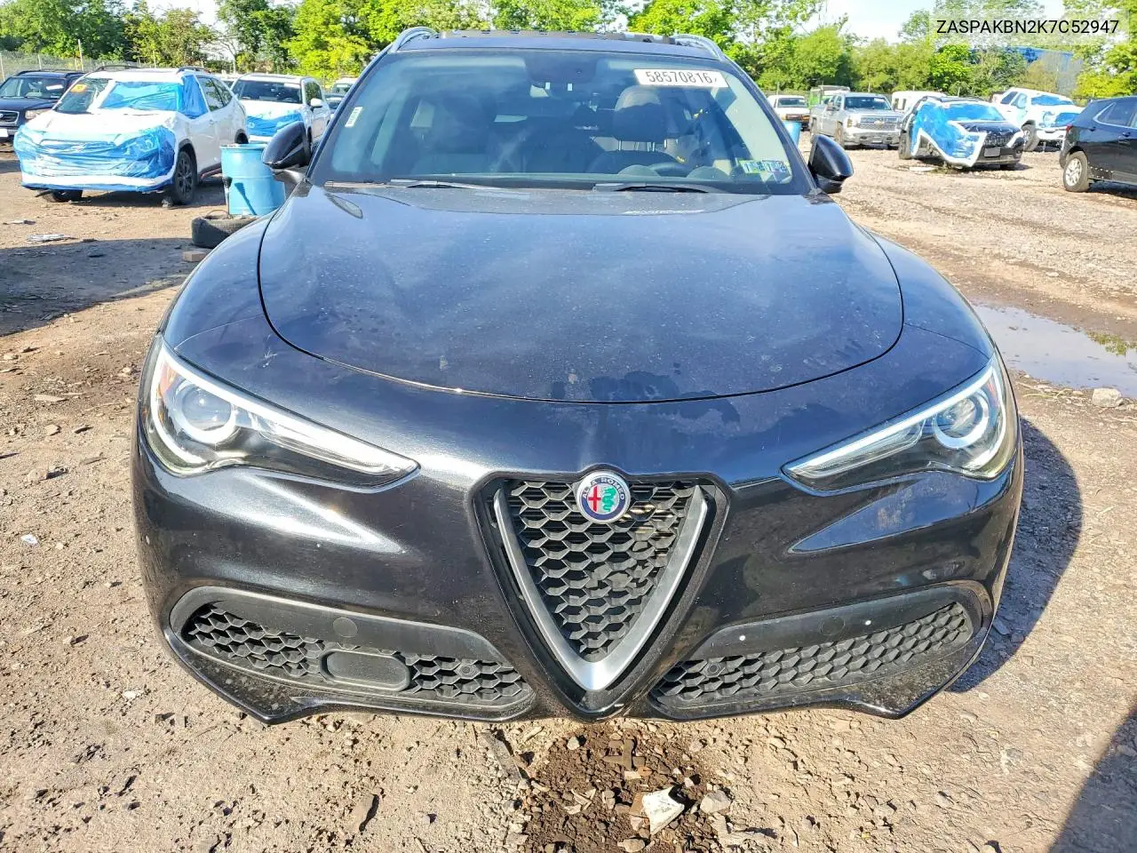 2019 Alfa Romeo Stelvio Ti VIN: ZASPAKBN2K7C52947 Lot: 58570816