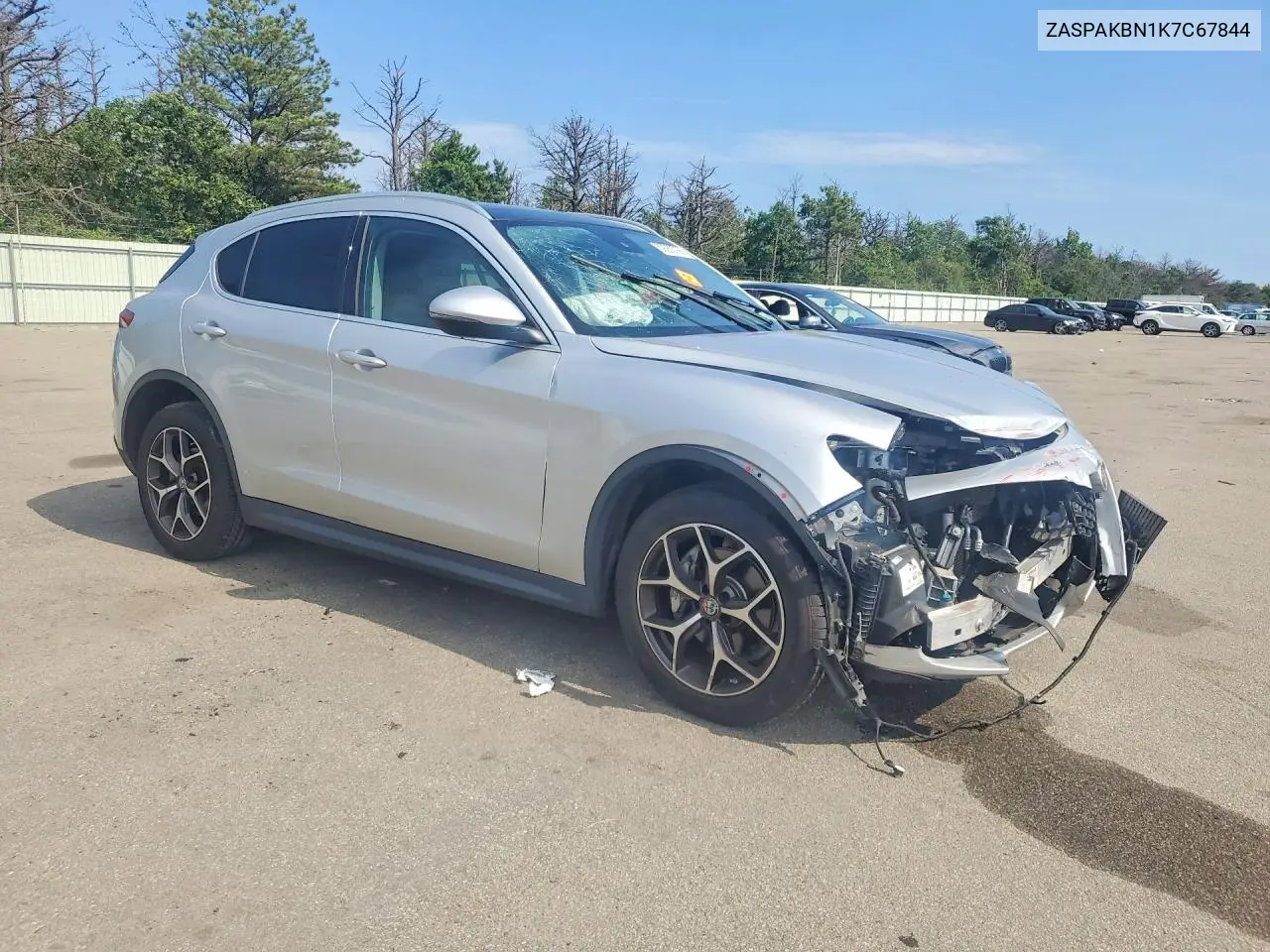 2019 Alfa Romeo Stelvio Ti VIN: ZASPAKBN1K7C67844 Lot: 59253756