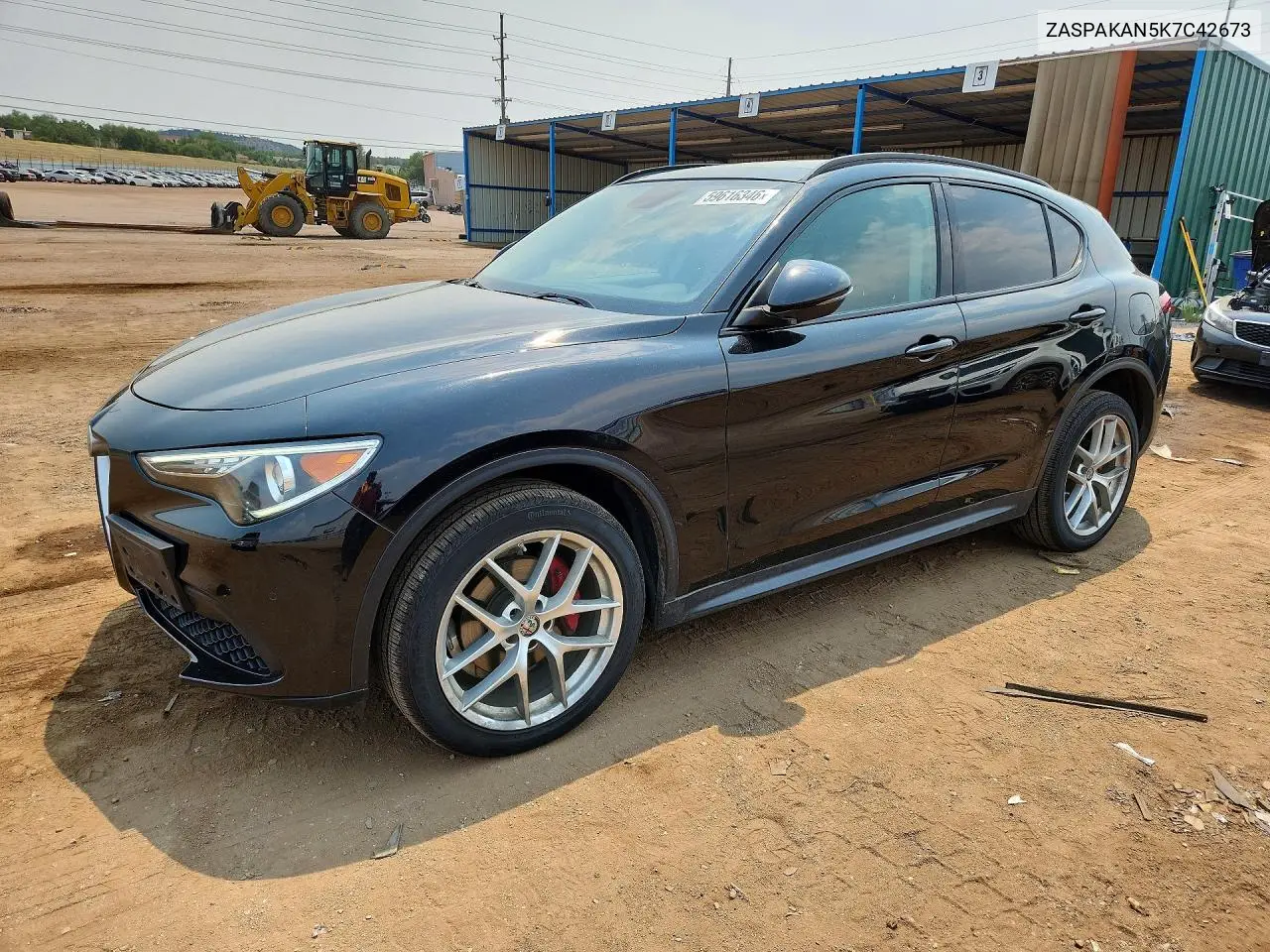 2019 Alfa Romeo Stelvio VIN: ZASPAKAN5K7C42673 Lot: 59616346