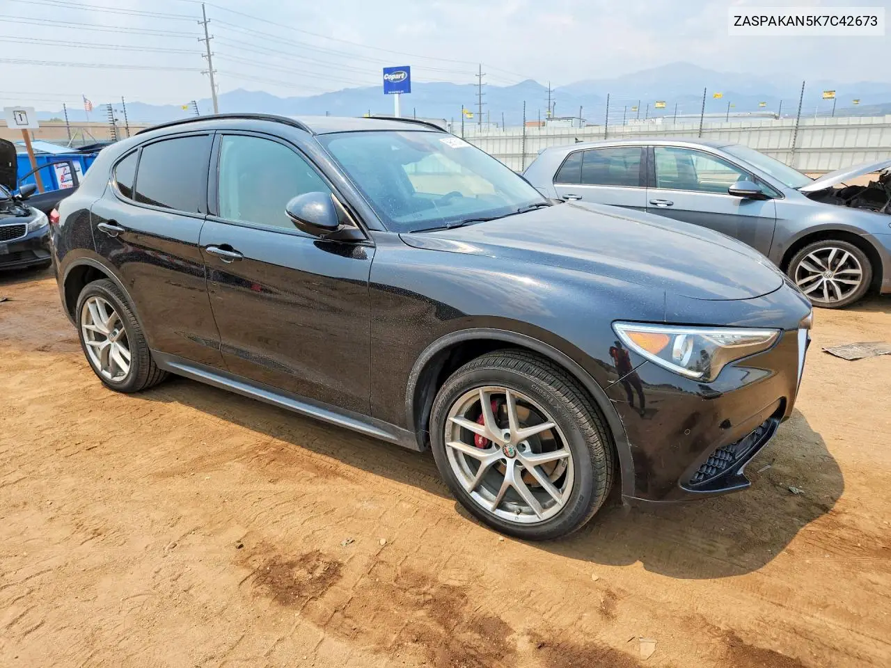 2019 Alfa Romeo Stelvio VIN: ZASPAKAN5K7C42673 Lot: 59616346