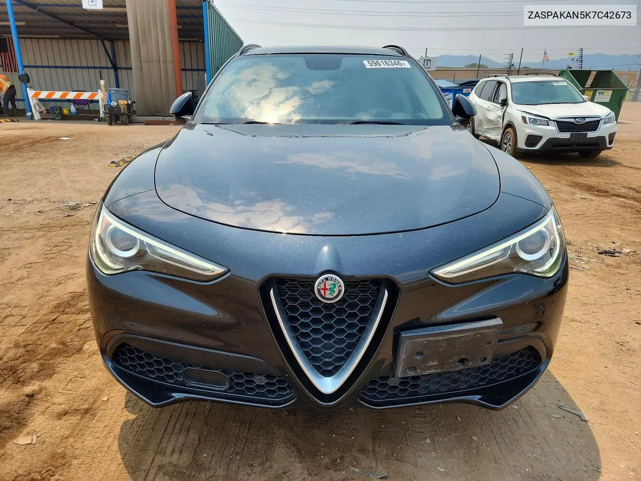 2019 Alfa Romeo Stelvio VIN: ZASPAKAN5K7C42673 Lot: 59616346