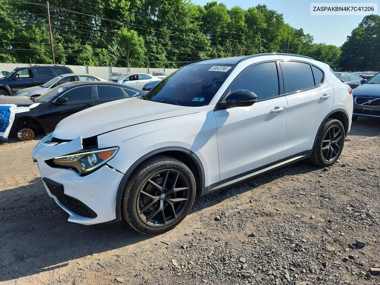 2019 Alfa Romeo Stelvio Ti VIN: ZASPAKBN4K7C41206 Lot: 59643796