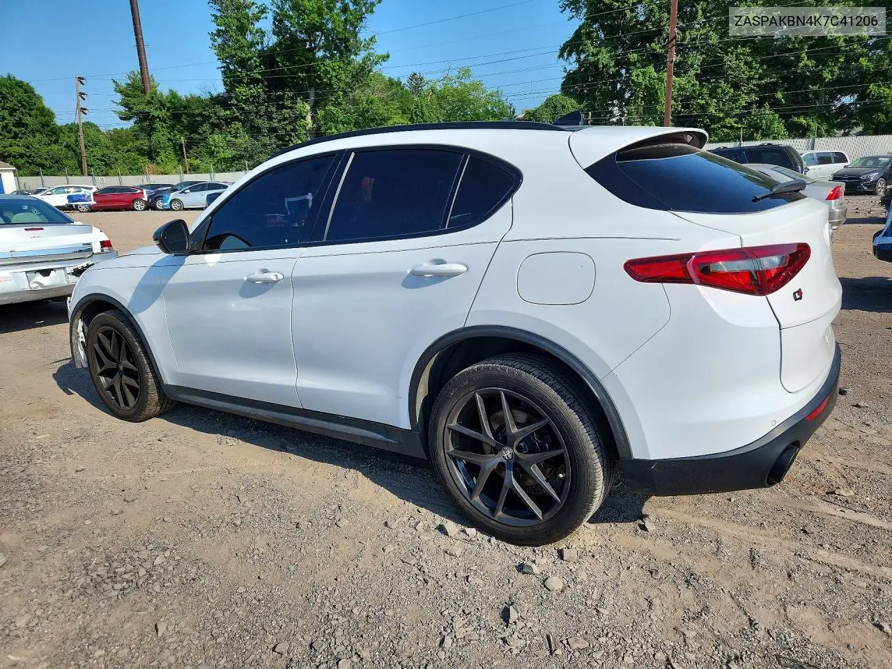 2019 Alfa Romeo Stelvio Ti VIN: ZASPAKBN4K7C41206 Lot: 59643796