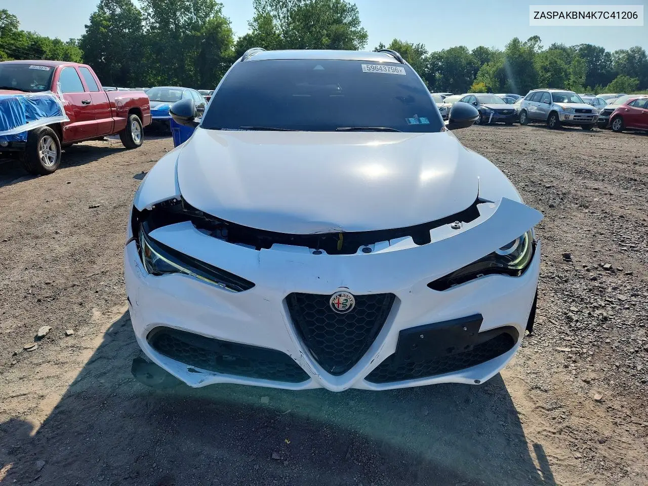 2019 Alfa Romeo Stelvio Ti VIN: ZASPAKBN4K7C41206 Lot: 59643796