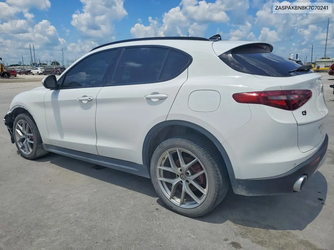 2019 Alfa Romeo Stelvio Ti VIN: ZASPAKBN8K7C70241 Lot: 59740416