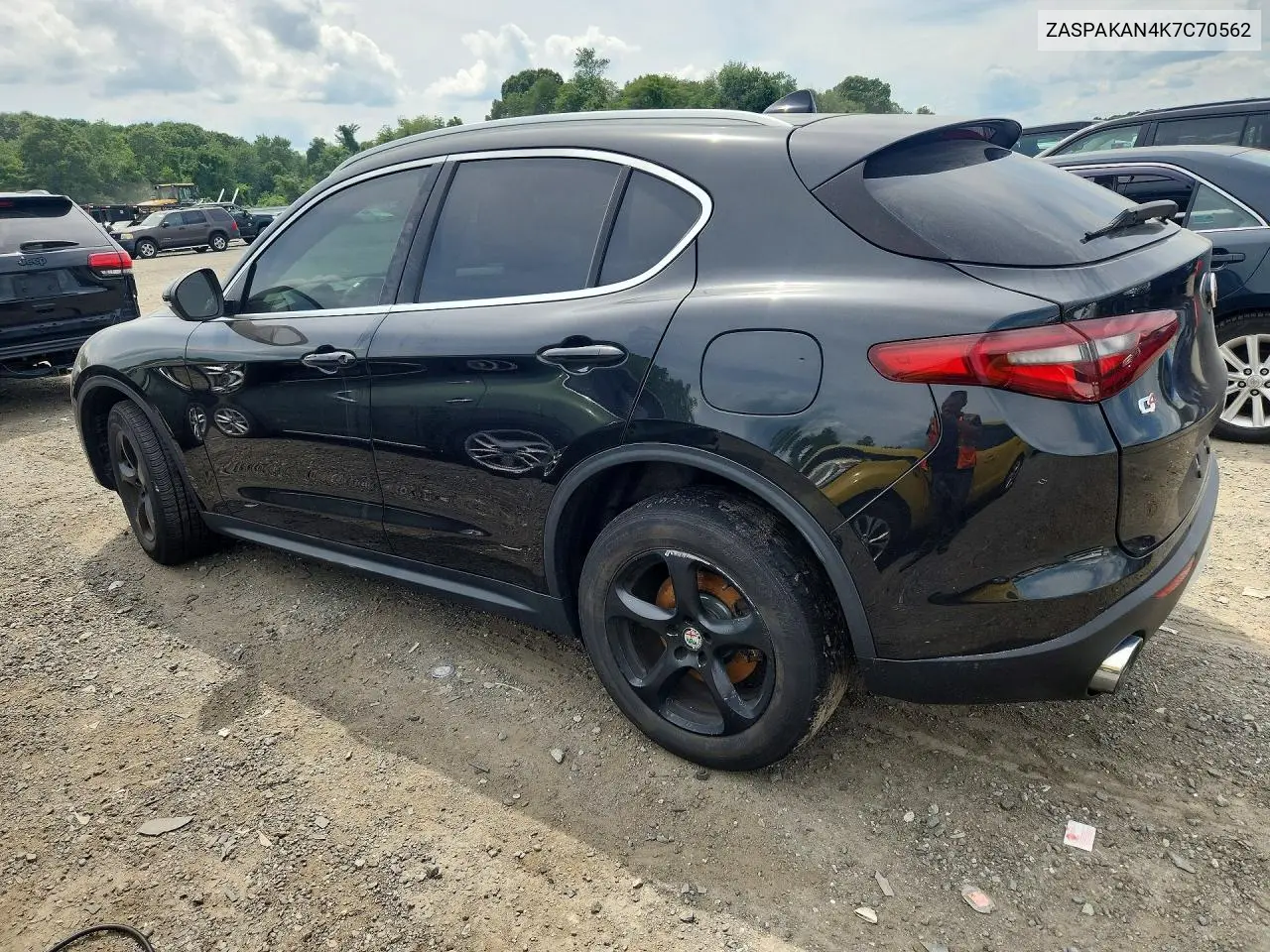 2019 Alfa Romeo Stelvio VIN: ZASPAKAN4K7C70562 Lot: 59834066