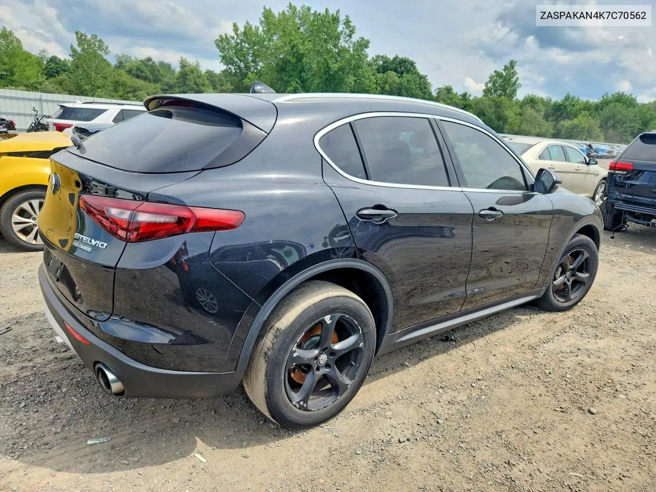 2019 Alfa Romeo Stelvio VIN: ZASPAKAN4K7C70562 Lot: 59834066