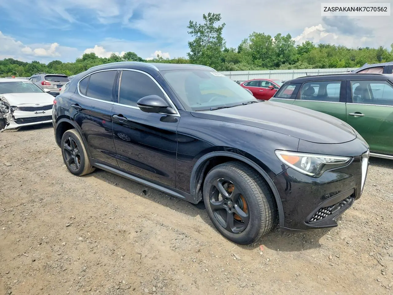 2019 Alfa Romeo Stelvio VIN: ZASPAKAN4K7C70562 Lot: 59834066