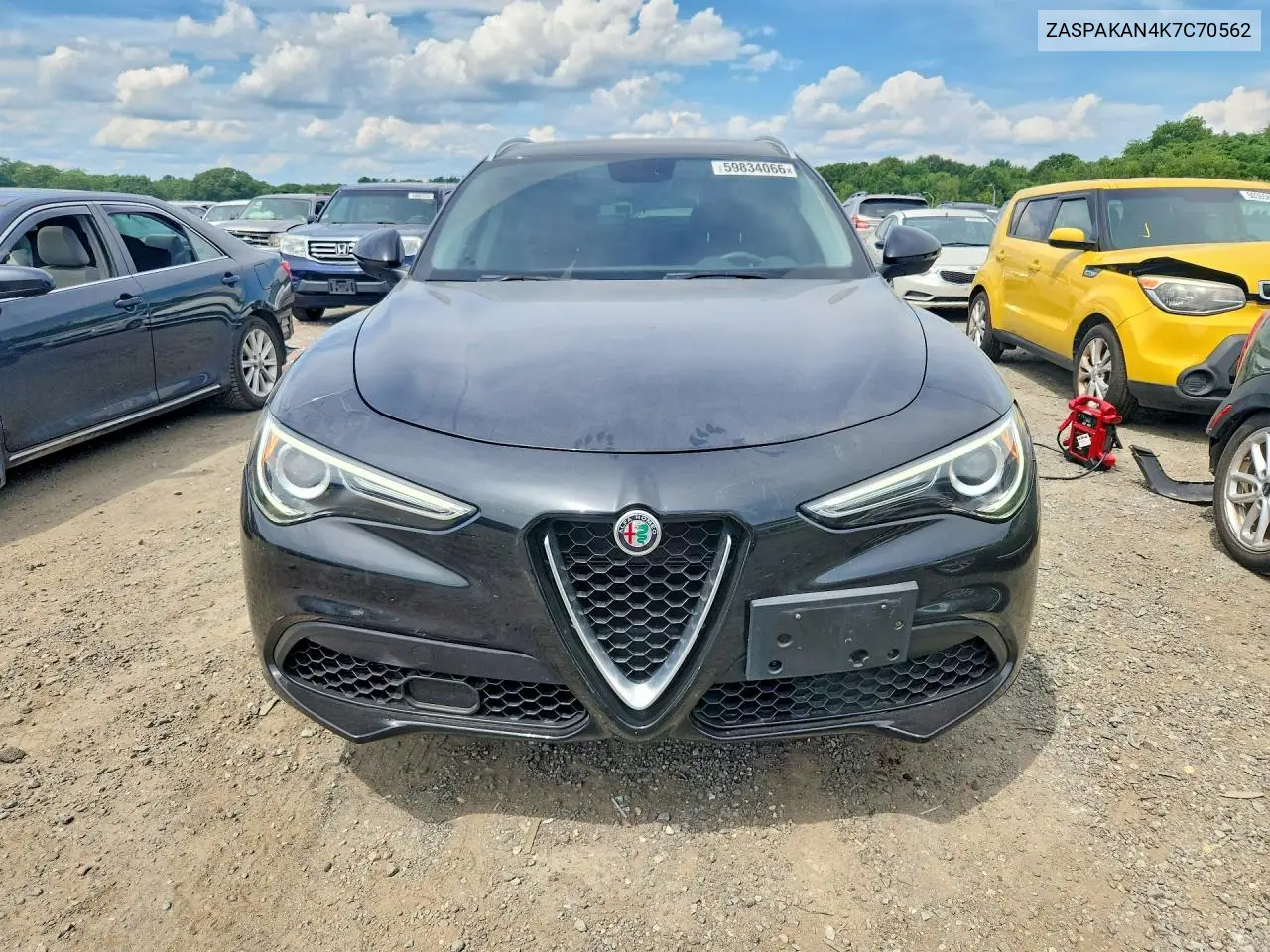 2019 Alfa Romeo Stelvio VIN: ZASPAKAN4K7C70562 Lot: 59834066