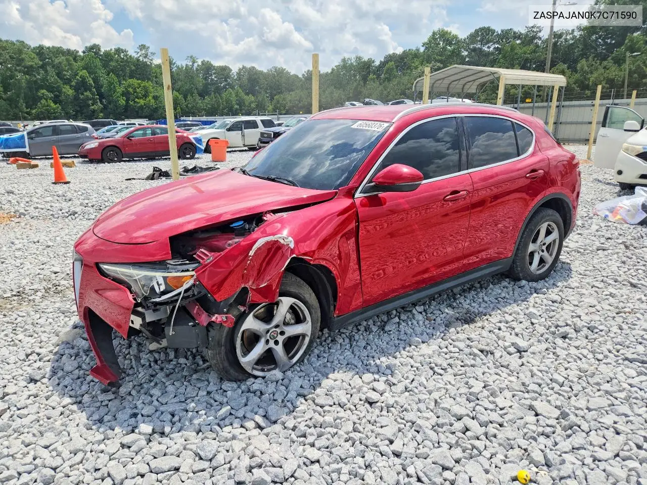 2019 Alfa Romeo Stelvio VIN: ZASPAJAN0K7C71590 Lot: 60560376