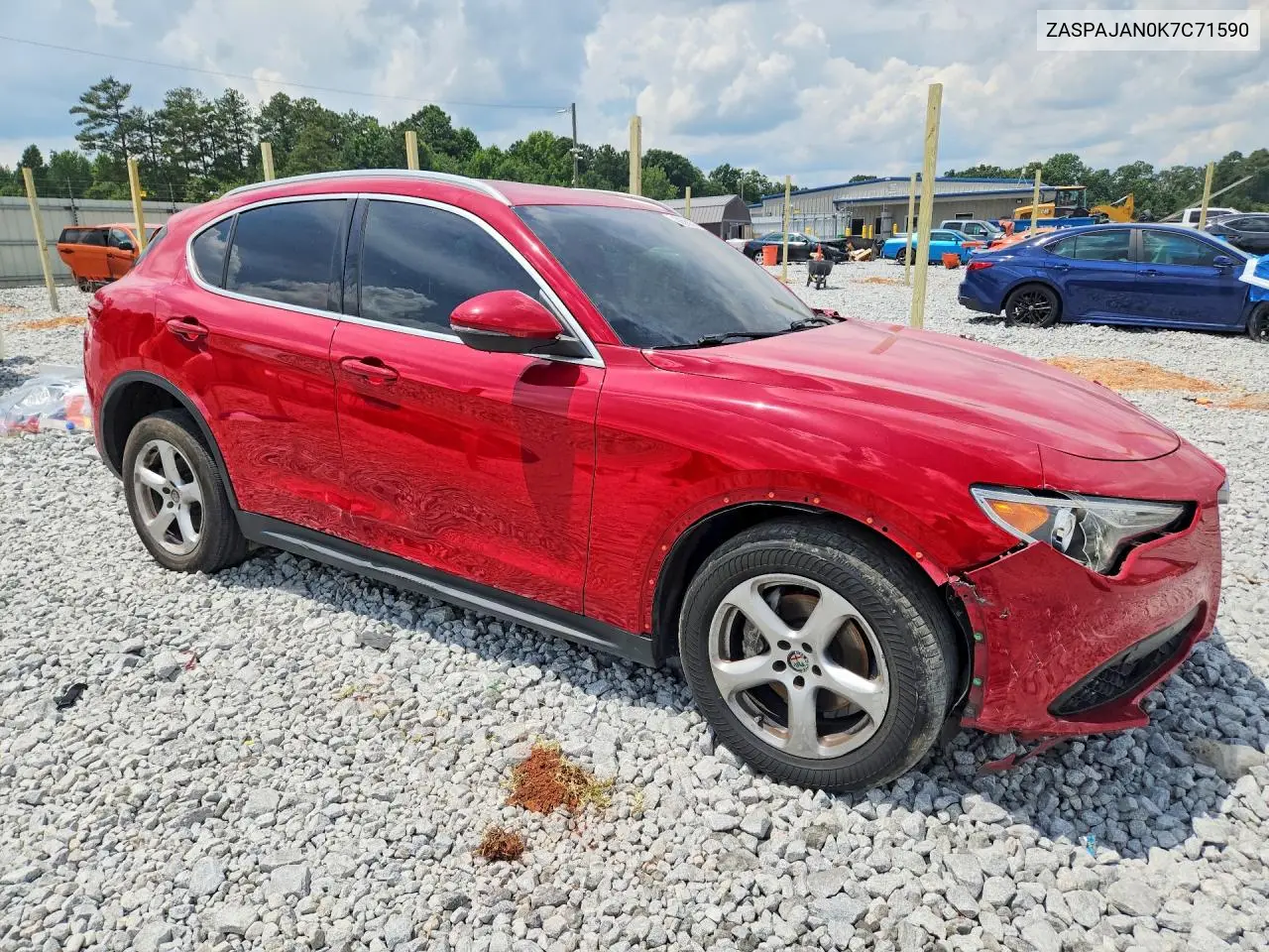 2019 Alfa Romeo Stelvio VIN: ZASPAJAN0K7C71590 Lot: 60560376