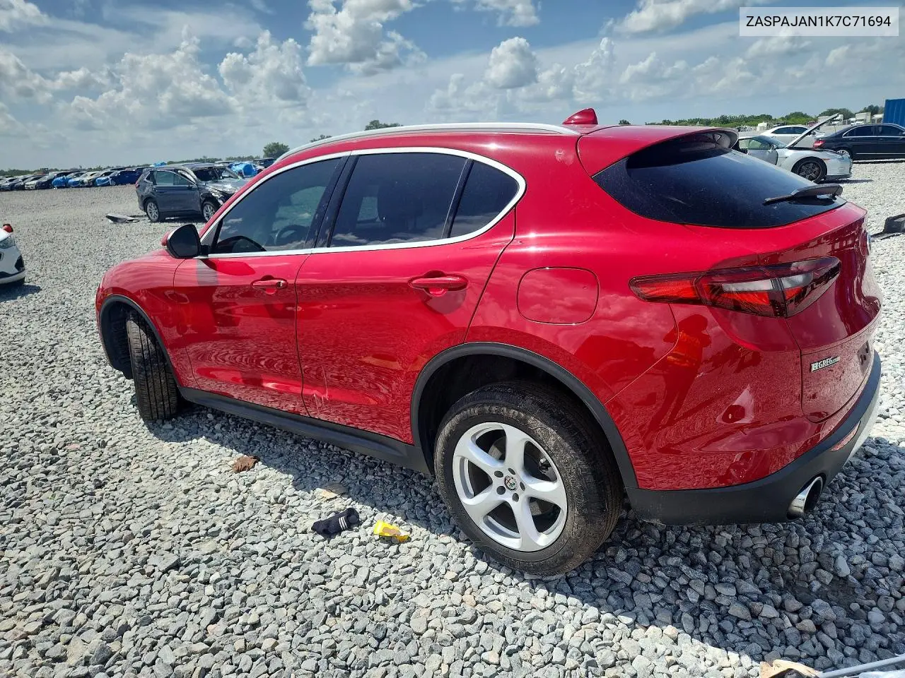 2019 Alfa Romeo Stelvio VIN: ZASPAJAN1K7C71694 Lot: 61412266
