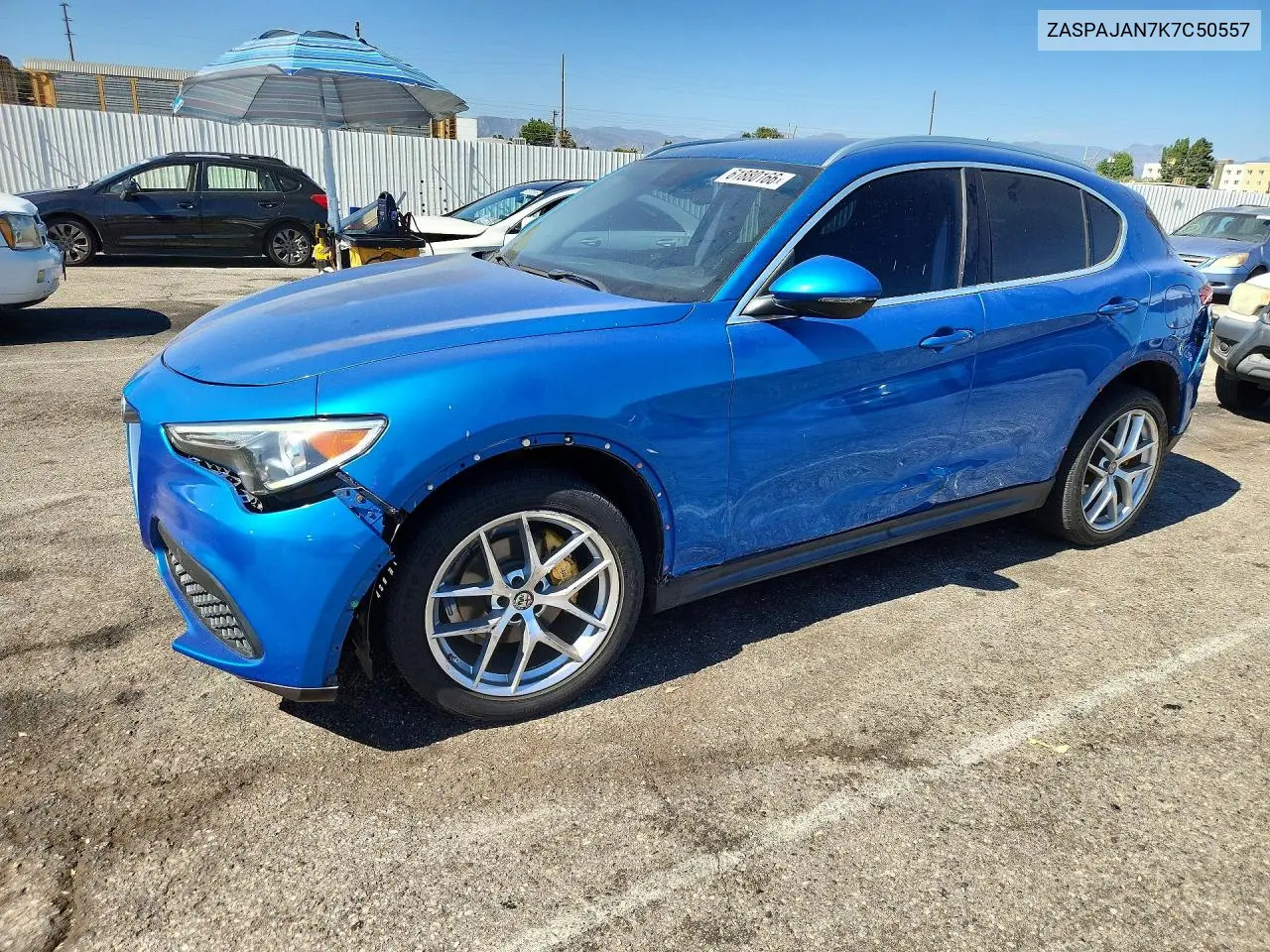 2019 Alfa Romeo Stelvio Base VIN: ZASPAJAN7K7C50557 Lot: 61880166