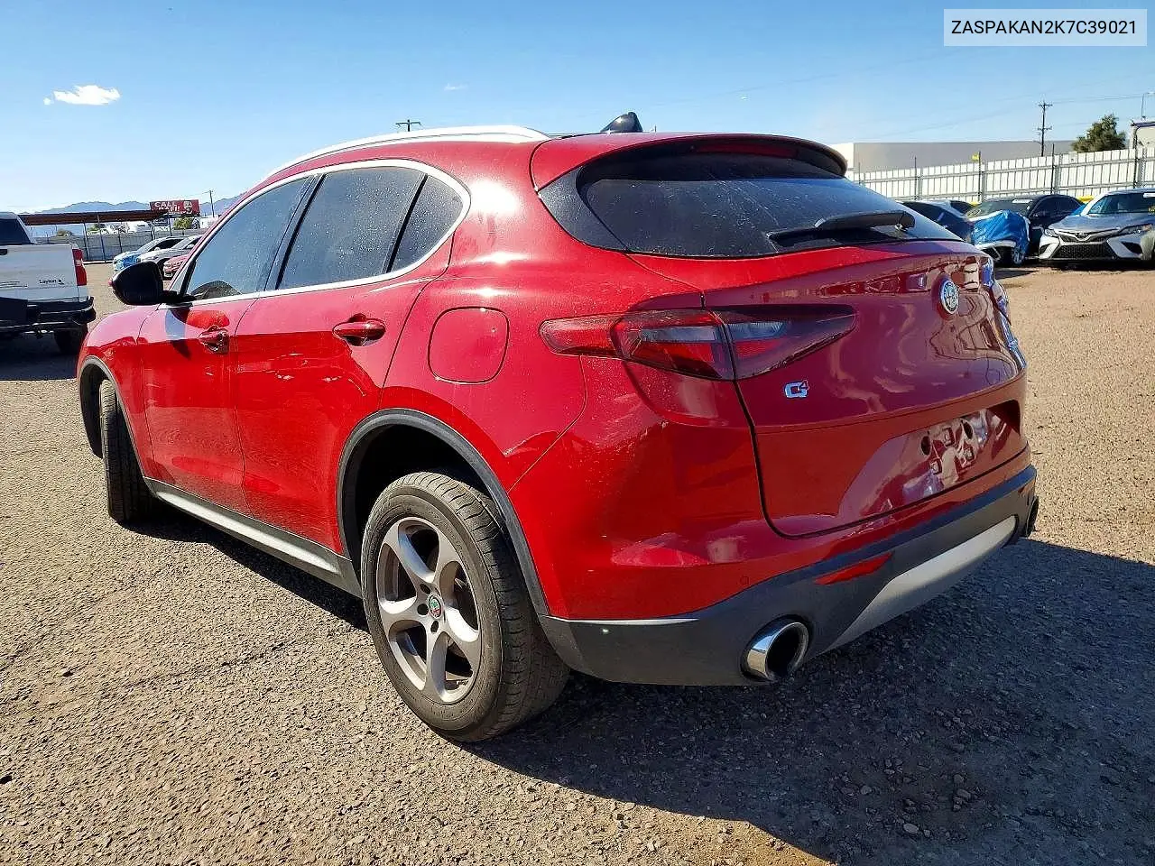 2019 Alfa Romeo Stelvio VIN: ZASPAKAN2K7C39021 Lot: 76960235