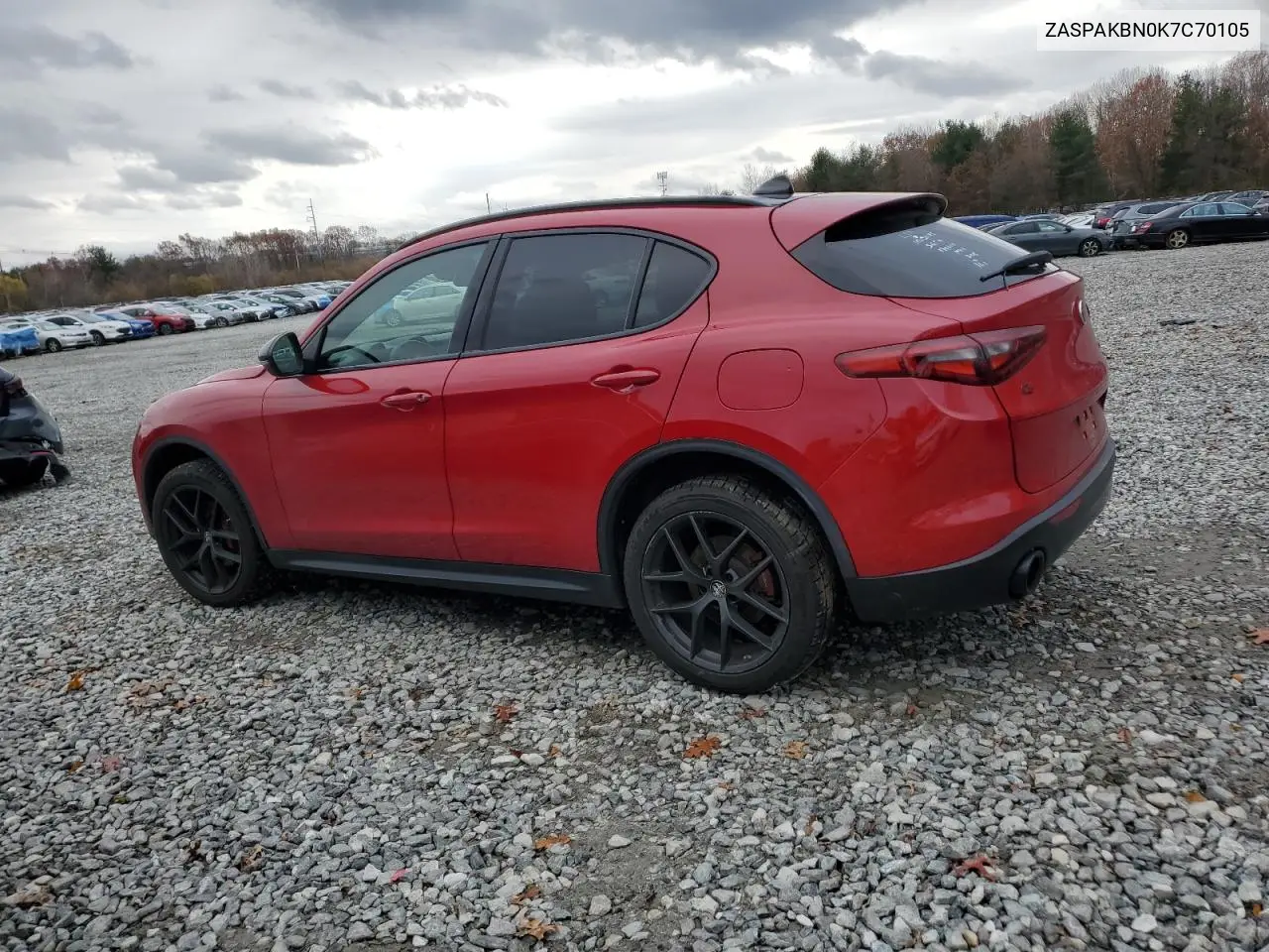 ZASPAKBN0K7C70105 2019 Alfa Romeo Stelvio Ti