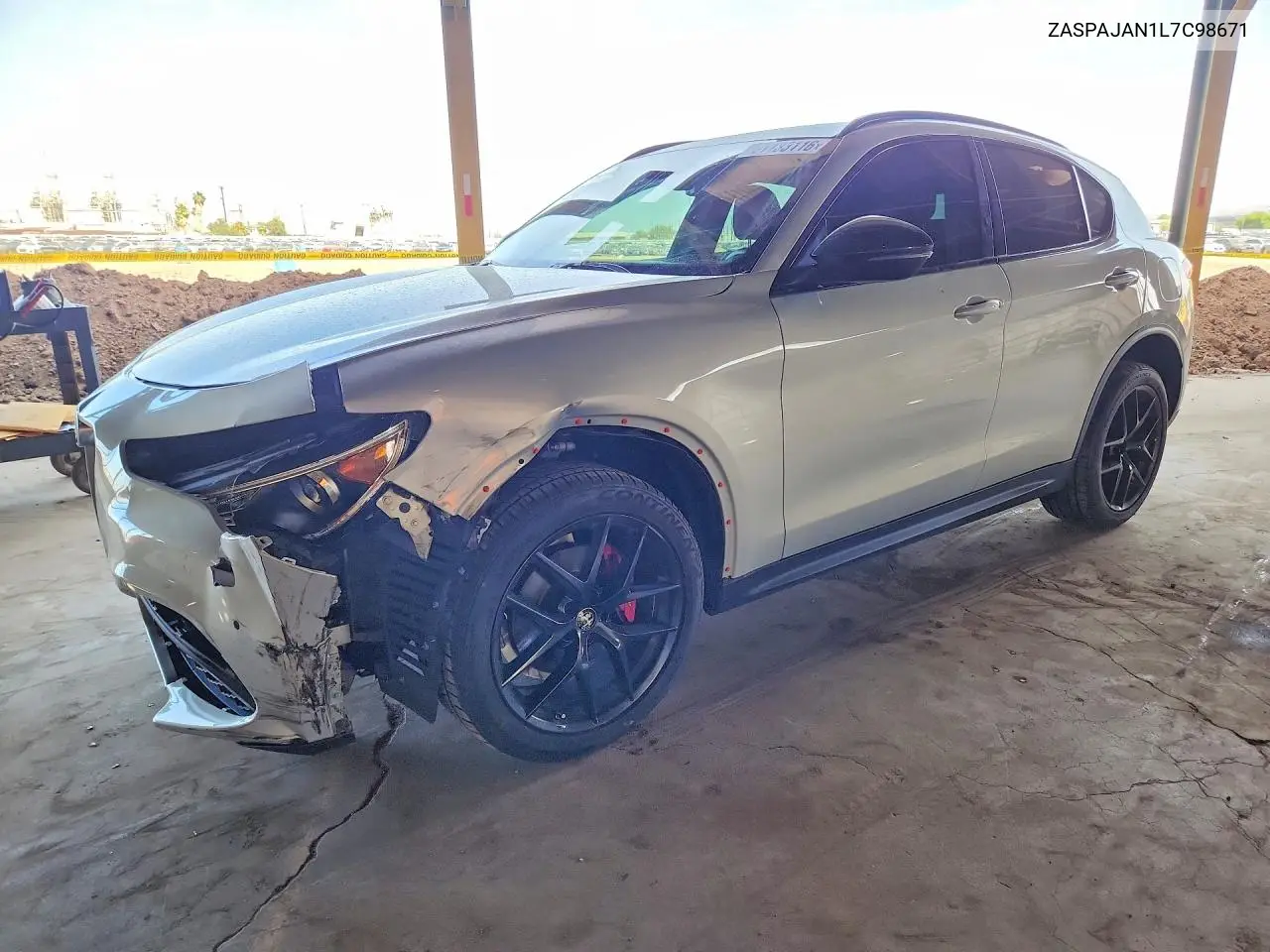 2020 Alfa Romeo Stelvio VIN: ZASPAJAN1L7C98671 Lot: 51133116