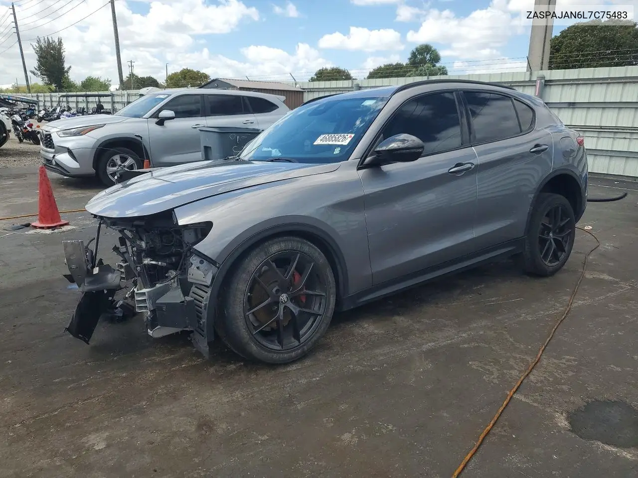 2020 Alfa Romeo Stelvio VIN: ZASPAJAN6L7C75483 Lot: 52318016