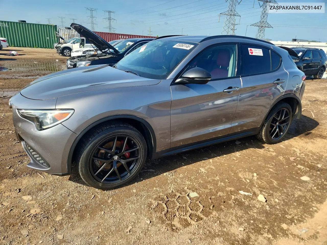 2020 Alfa Romeo Stelvio VIN: ZASPAKAN8L7C91447 Lot: 55060146