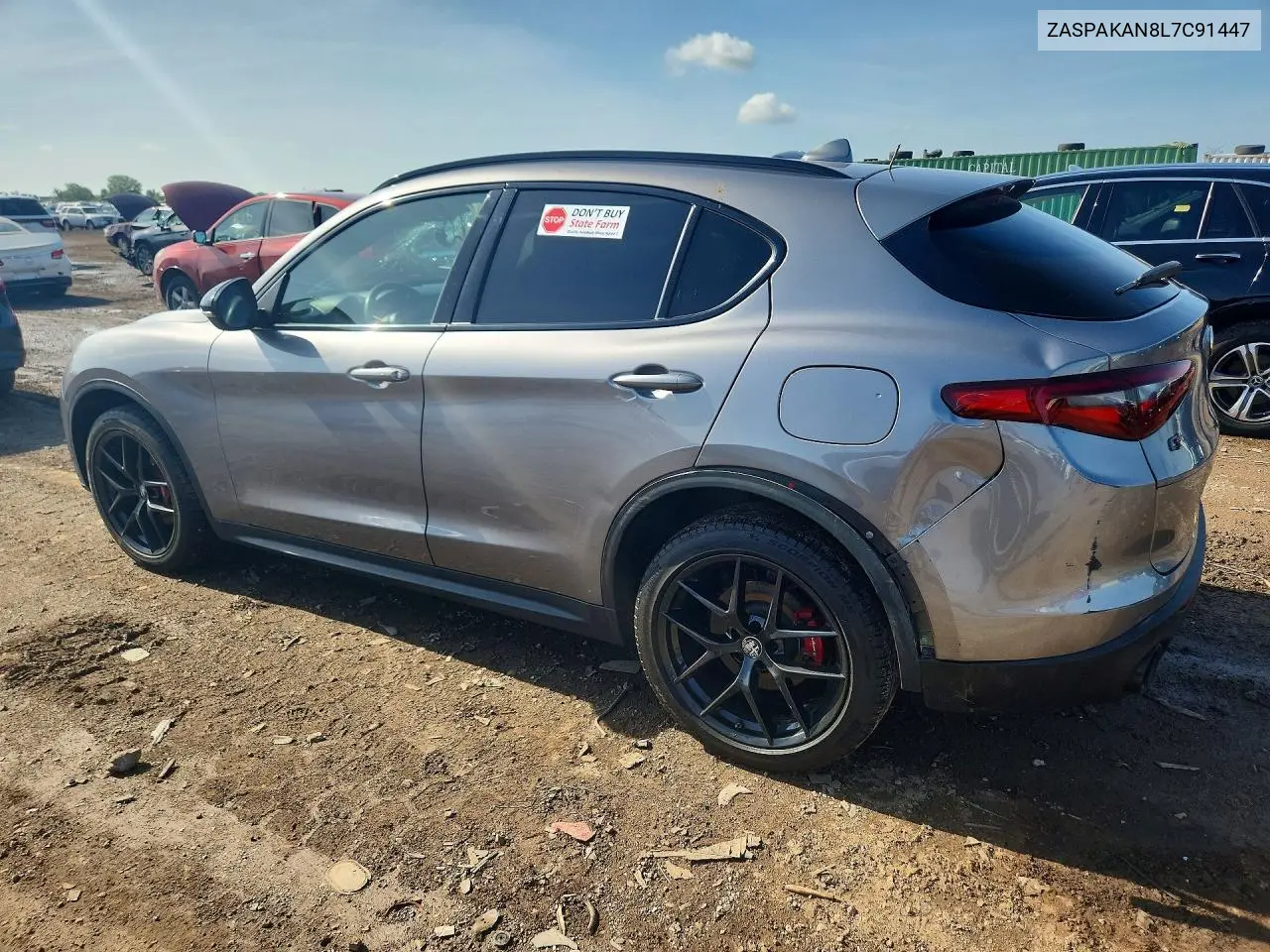 2020 Alfa Romeo Stelvio VIN: ZASPAKAN8L7C91447 Lot: 55060146