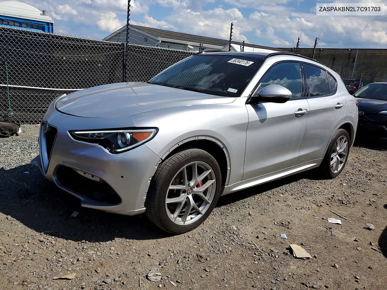 2020 Alfa Romeo Stelvio Ti VIN: ZASPAKBN2L7C91703 Lot: 56340176