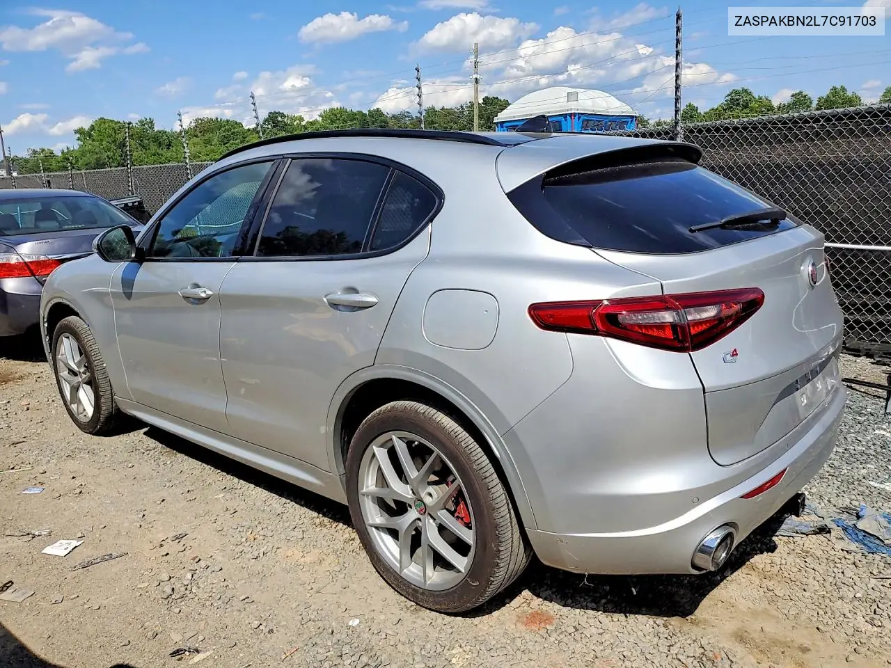 2020 Alfa Romeo Stelvio Ti VIN: ZASPAKBN2L7C91703 Lot: 56340176
