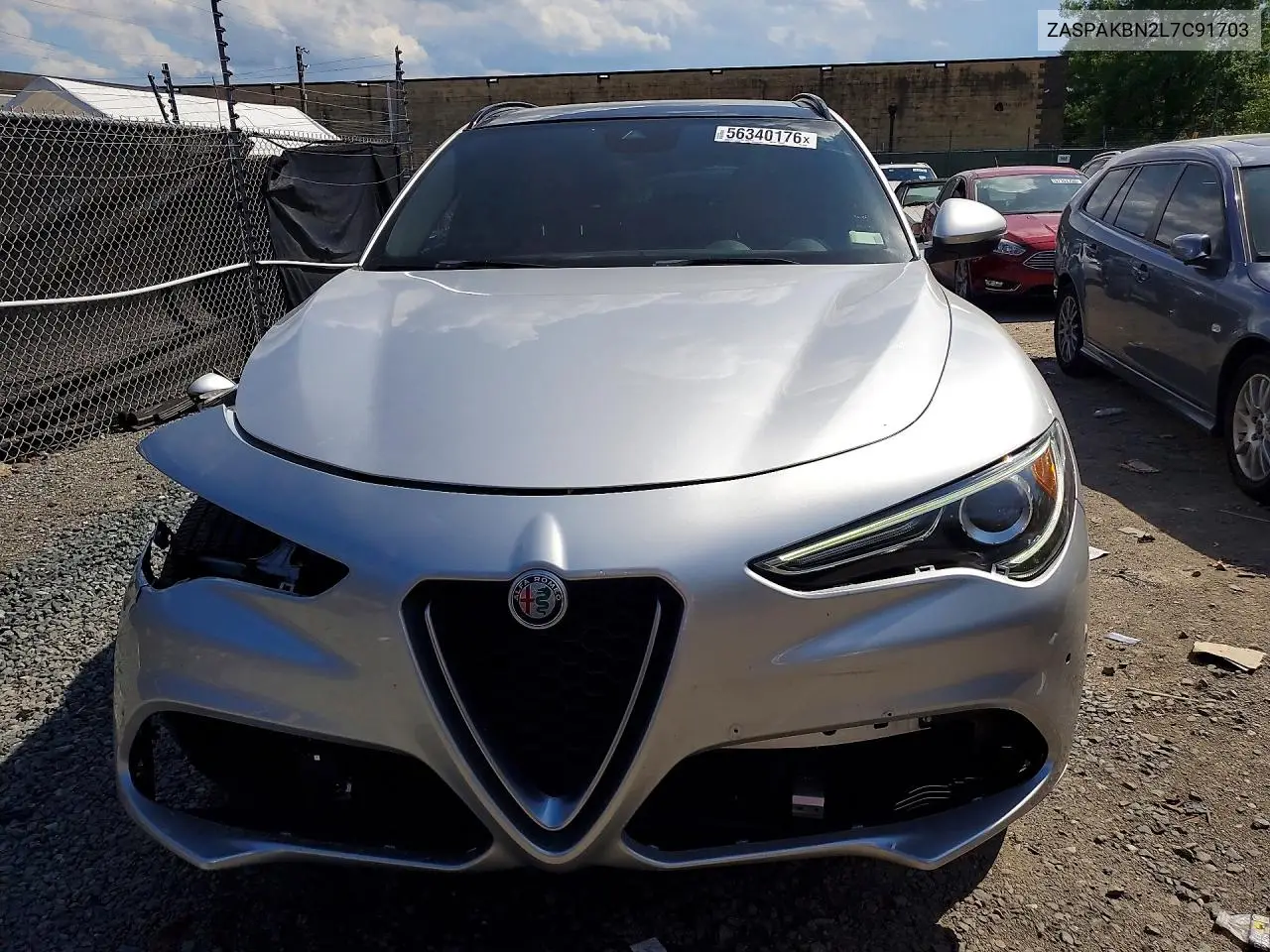 2020 Alfa Romeo Stelvio Ti VIN: ZASPAKBN2L7C91703 Lot: 56340176