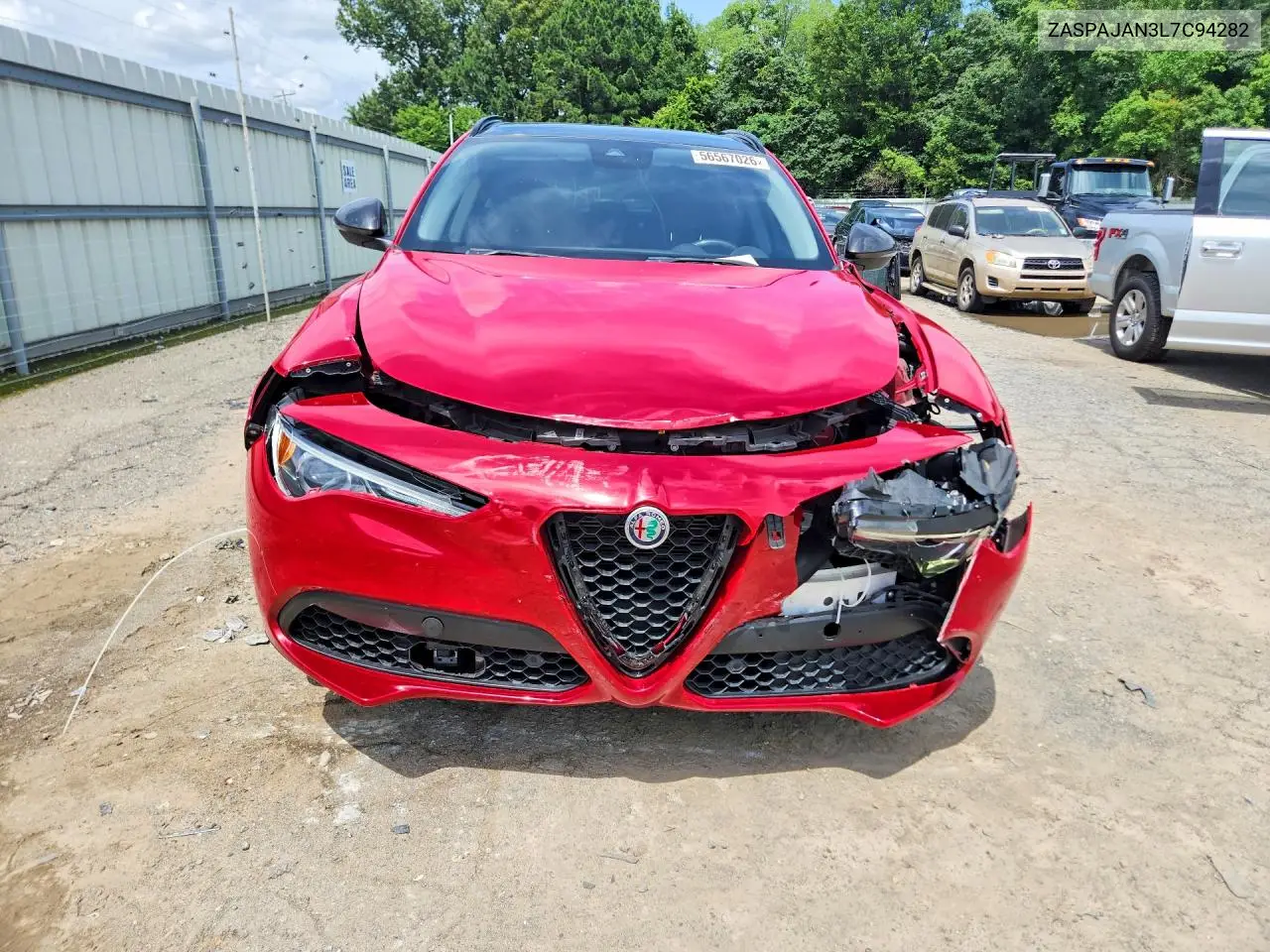 2020 Alfa Romeo Stelvio VIN: ZASPAJAN3L7C94282 Lot: 56567026