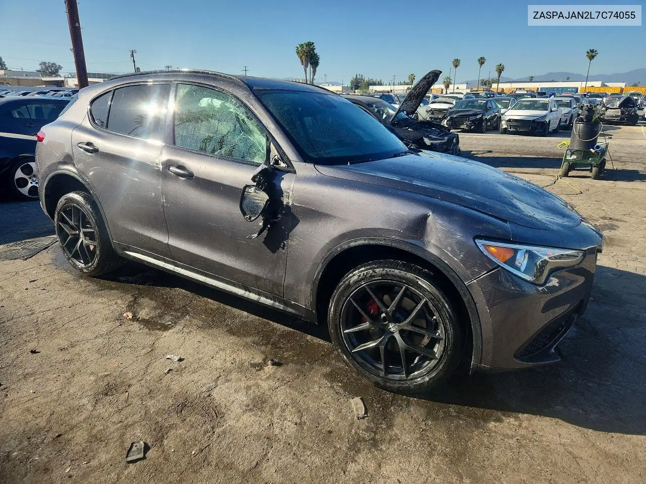 2020 Alfa Romeo Stelvio VIN: ZASPAJAN2L7C74055 Lot: 57138516