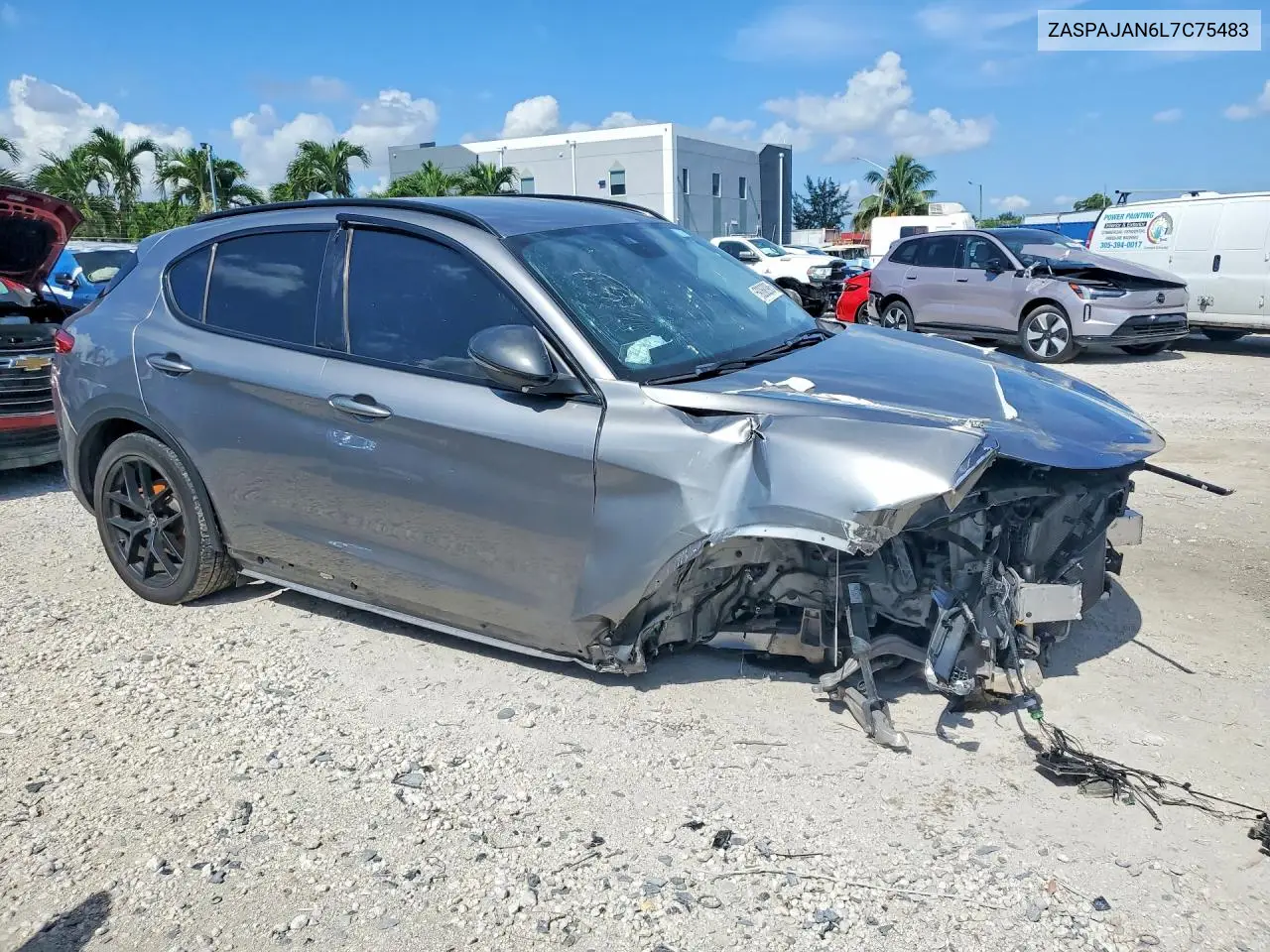 2020 Alfa Romeo Stelvio VIN: ZASPAJAN6L7C75483 Lot: 59268296