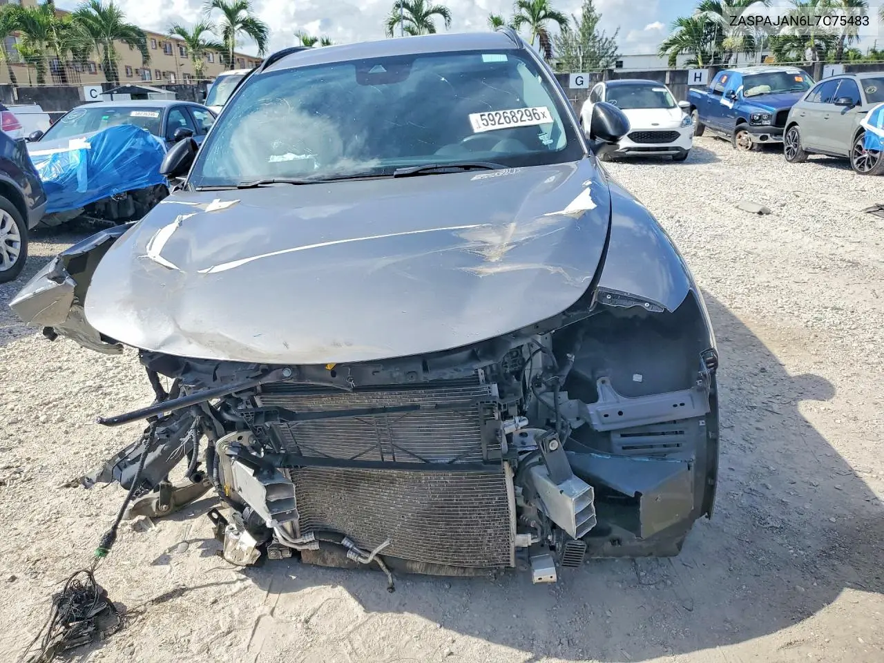 2020 Alfa Romeo Stelvio VIN: ZASPAJAN6L7C75483 Lot: 59268296